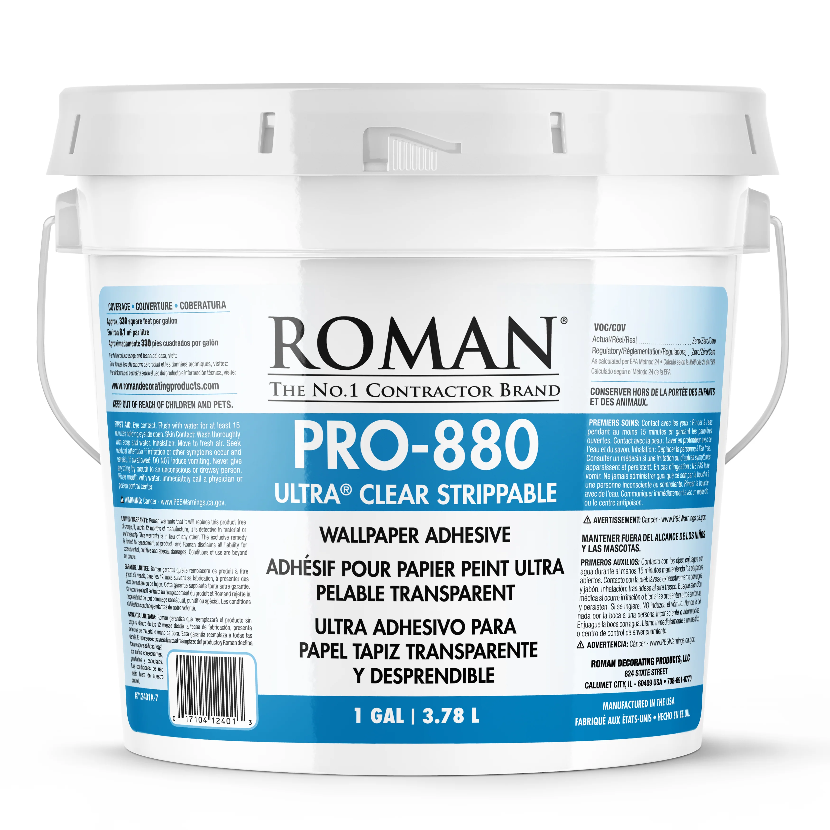 PRO-880 Ultra® Clear Strippable Wallcovering Adhesive - Image 3