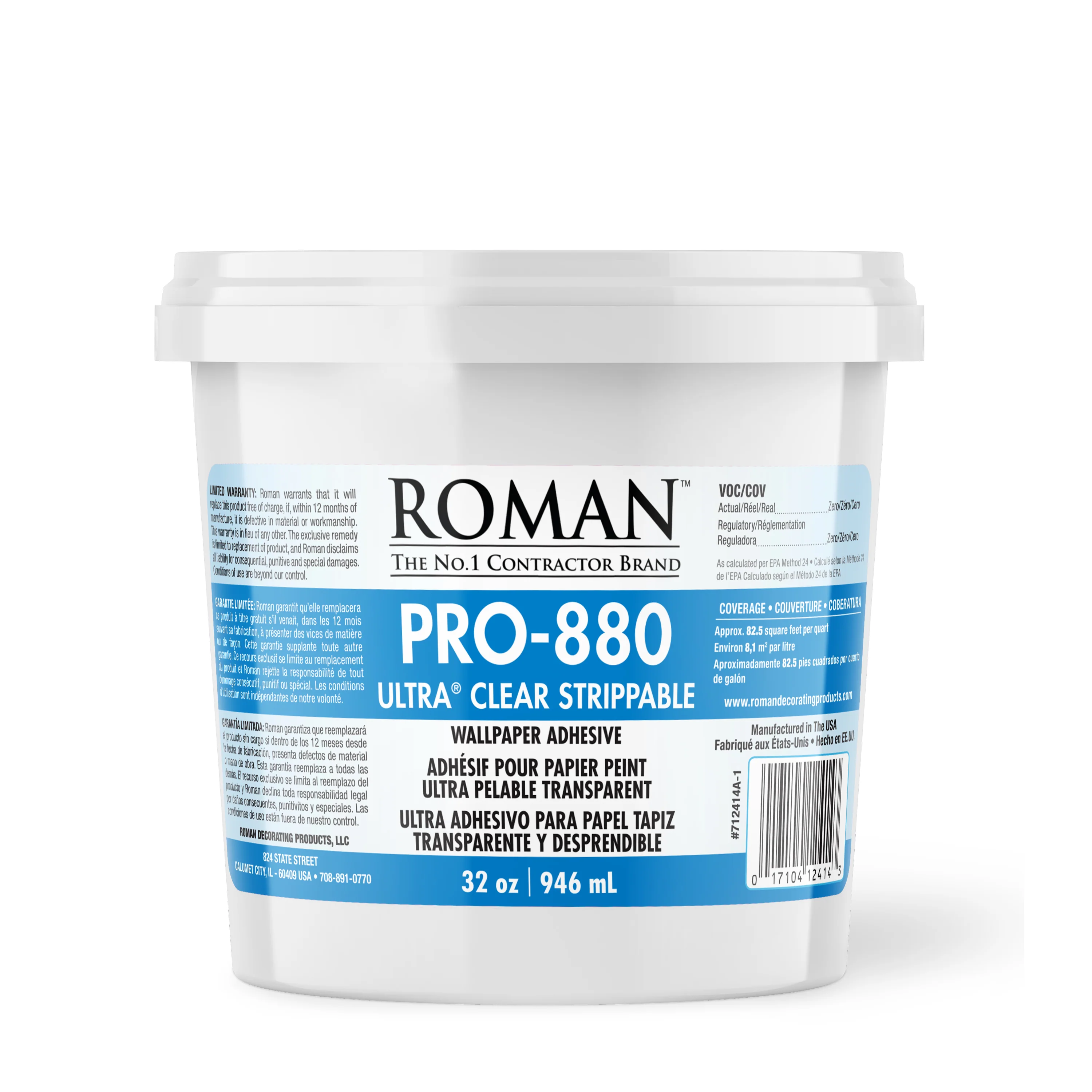 PRO-880 Ultra® Clear Strippable Wallcovering Adhesive - Image 4